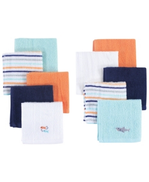 Hudson Baby Woven Terry Washcloths 8-Pack One Size