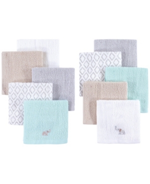 Hudson Baby Woven Terry Washcloths 8-Pack One Size