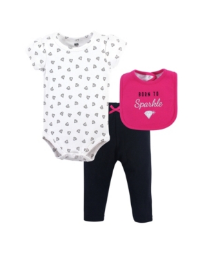 Hudson Baby Bodysuits Pants and Bibs Set 0-12 Months
