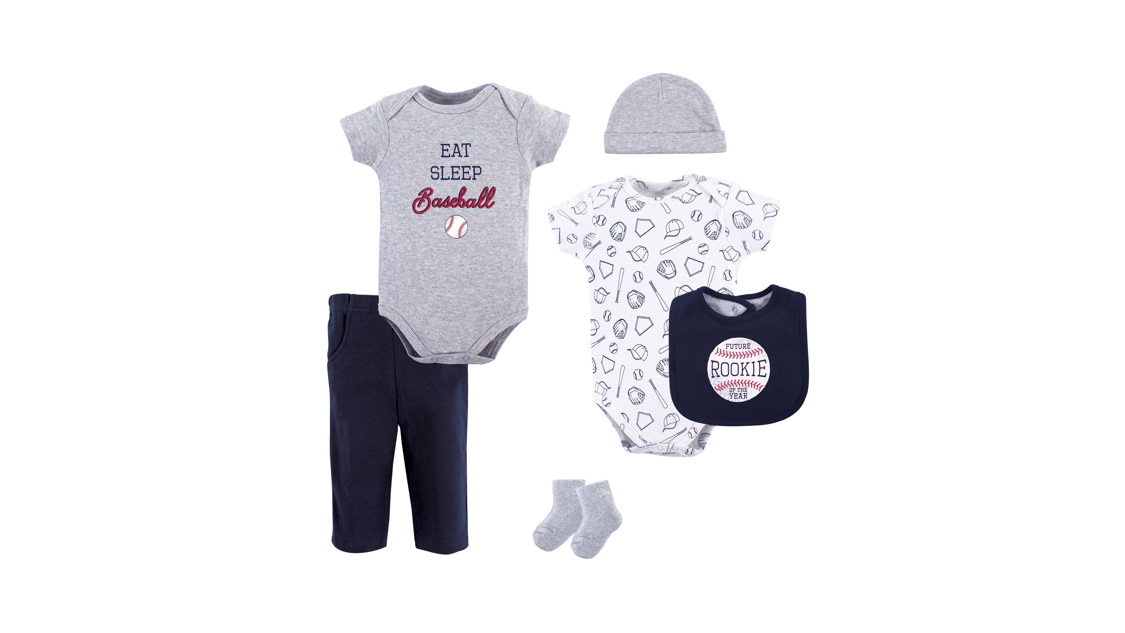 Hudson Baby Girls Cotton Layette Set