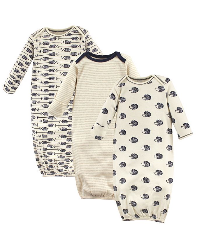 Touched by Nature Organic Cotton Sleep Gown, 3-Pack, 0-6 Months - Macy's