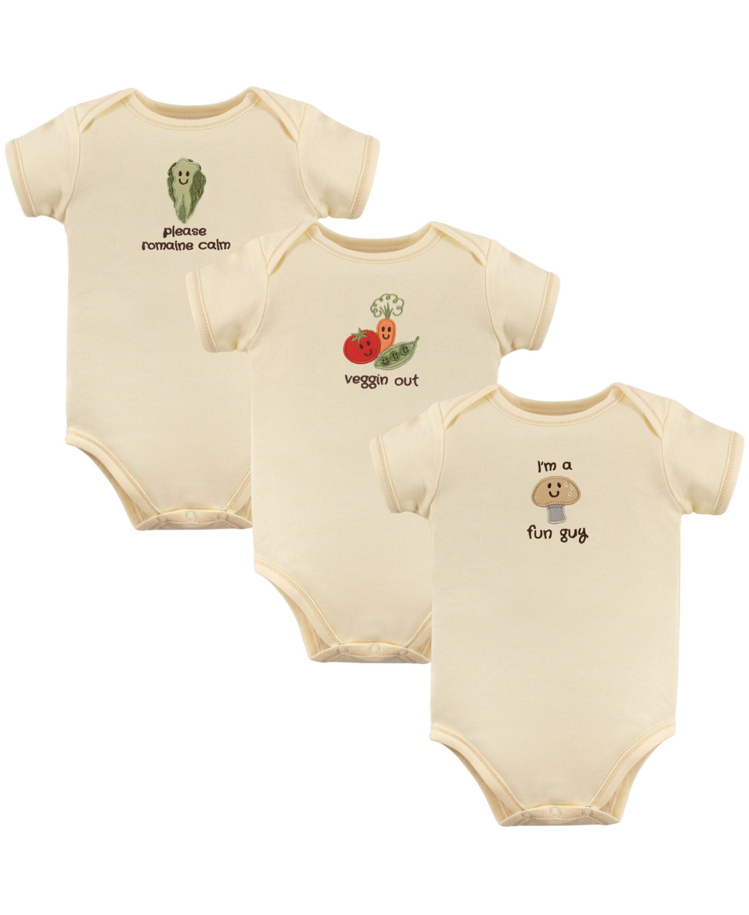 Natural Baby Bodysuit 3Pk