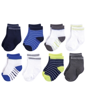 Hudson Baby Basic Socks 8-Pack 0-24 Months