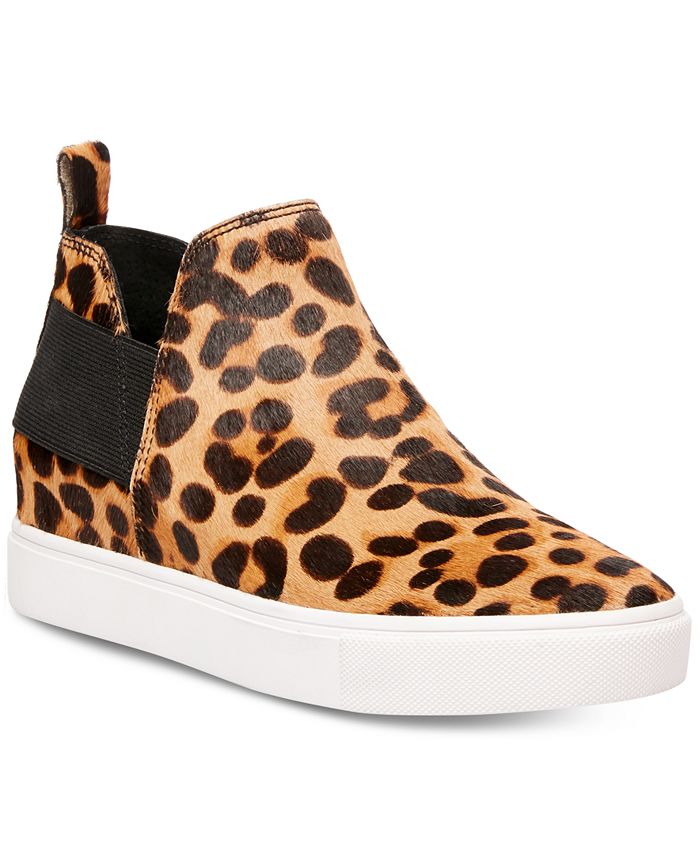 Steve madden discount leopard wedge sneakers