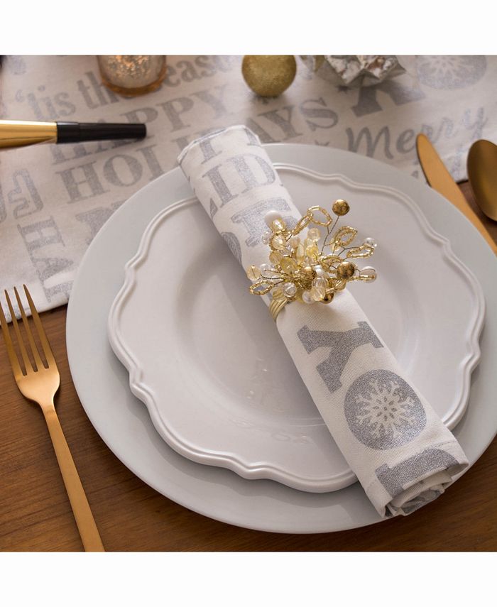 Design Imports Multi Bead Napkin Ring, Set of 6 Macy's