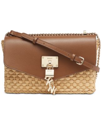 DKNY Elissa Woven Flap Shoulder Bag, Created for Macy's - Macy's