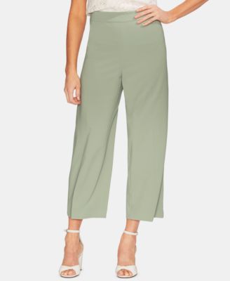 high waist crop wide leg pants