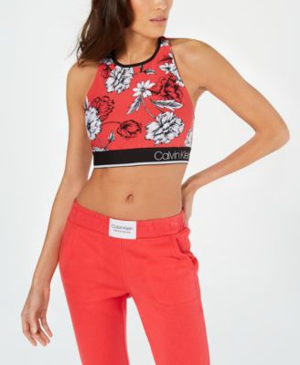 macy's calvin klein sports bra