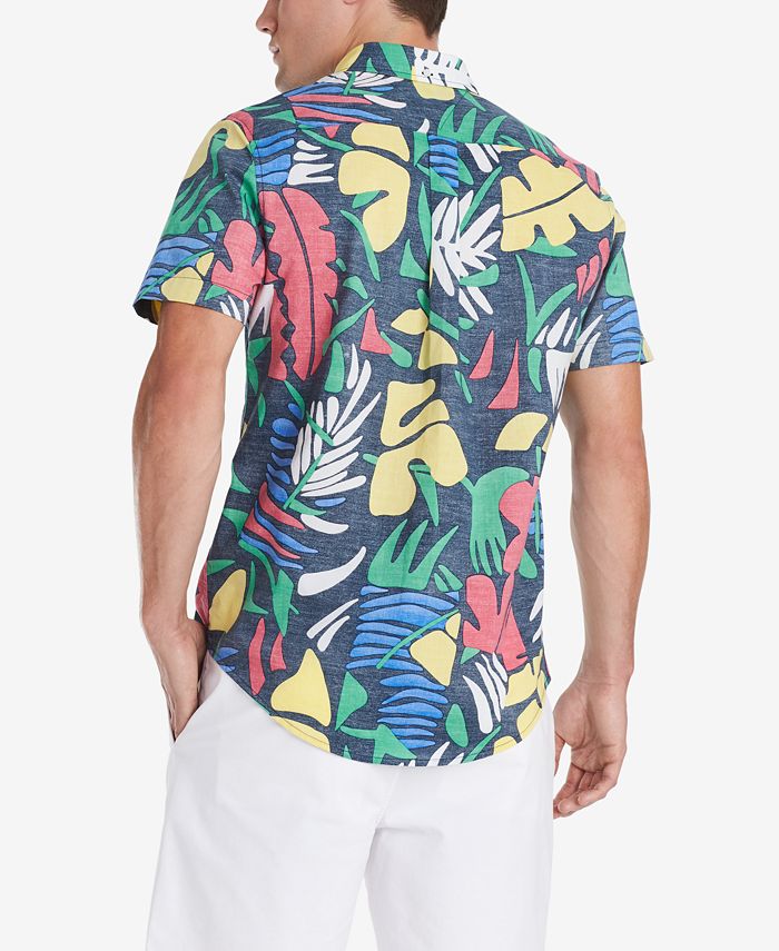 Tommy Hilfiger Men's Big & Tall Nesian Tropical-Print Shirt - Macy's