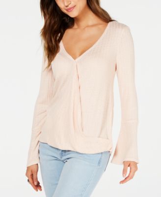 Style & Co - V-Neck Bell-Sleeve Top