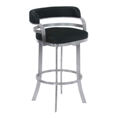 Armen Living - Prinz 26" Swivel Counter Stool, Quick Ship