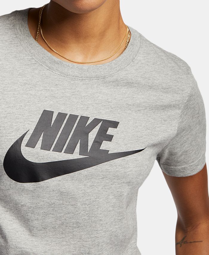Nike Women's Sportswear Cotton Logo T-Shirt & Reviews - Tops - Women ...