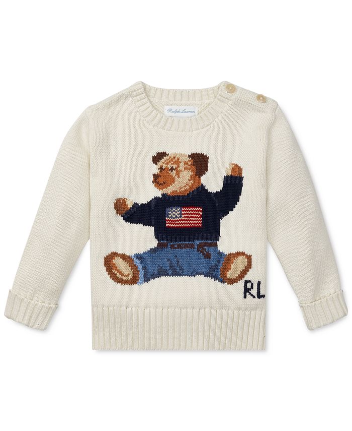 Polo Ralph Lauren Toddler Boys Polo Bear Sweater - Macy's