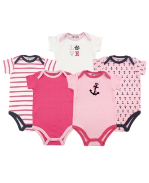 Baby Vision 12-24 Months Unisex Luvable Friends Baby Bodysuits 5-Pack