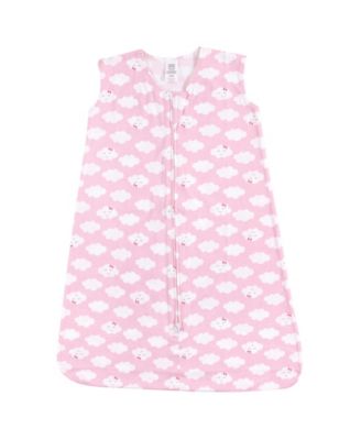 Luvable Friends Baby Girls Sleeveless Jersey Cotton Sleeping Bag Sack Blanket - Girl Clouds 20$