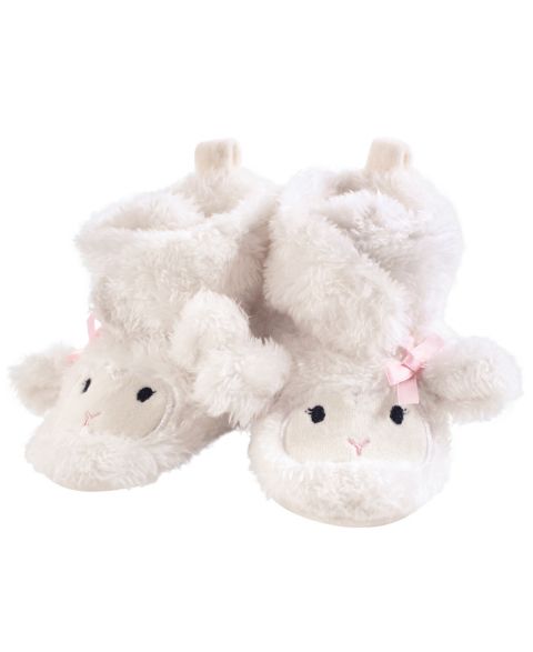 Тапочки Hudson Baby Cozy Critter Fleece Slippers для девочек, цвет: Girl Lamb