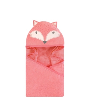 Hudson Baby Baby Girls and Baby Boys Animal Face Hooded Towel 1-Pack