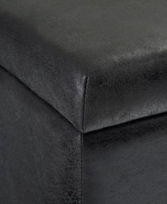 Dover Contemporary Rectangle Storage Ottoman Bench