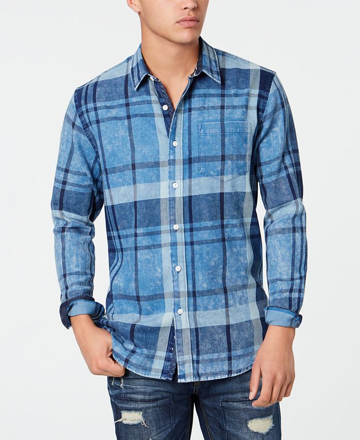American Rag Men's Moby Plaid Shirt, Created for Macy's & Reviews ...