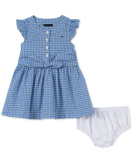 Tommy Hilfiger Baby Girls Cotton Gingham Shirtdress Reviews All Girls Dresses Kids Macy S