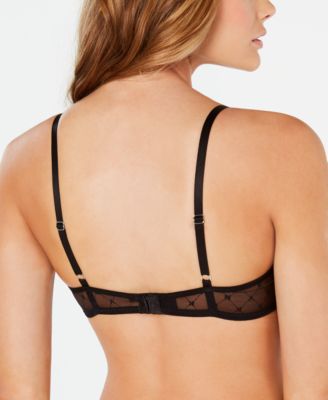 DKNY Women's Monogram Mesh Unlined Demi Bra DK4039