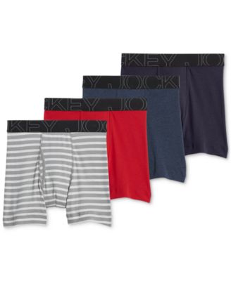 Jockey Men’s 4-Pack Active Blend Boxer Brief - Macy's