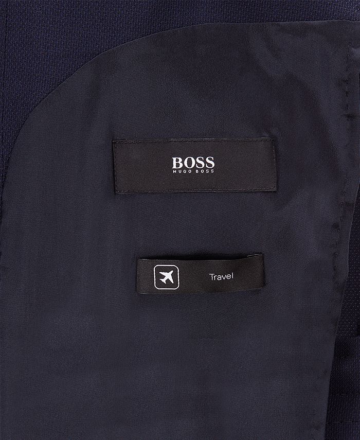 Hugo Boss BOSS Men's Slim Fit Micro-Patterned Virgin Wool Suit - Macy's