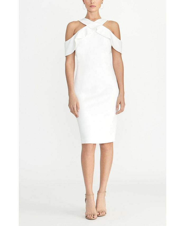 Cold shoulder halter dress new arrivals