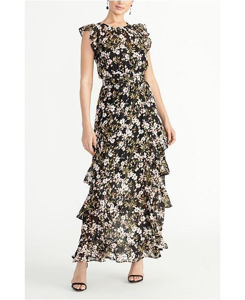 RACHEL Rachel Roy Printed Chiffon Maxi Dress & Reviews Dresses