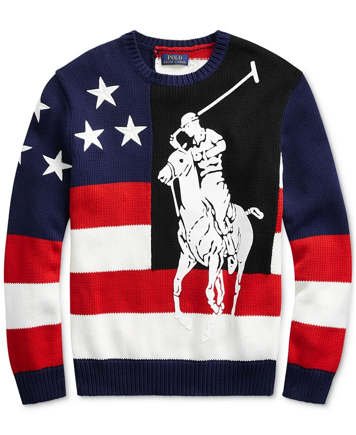 Polo Ralph Lauren Men's Big Pony Americana Sweater Macy's