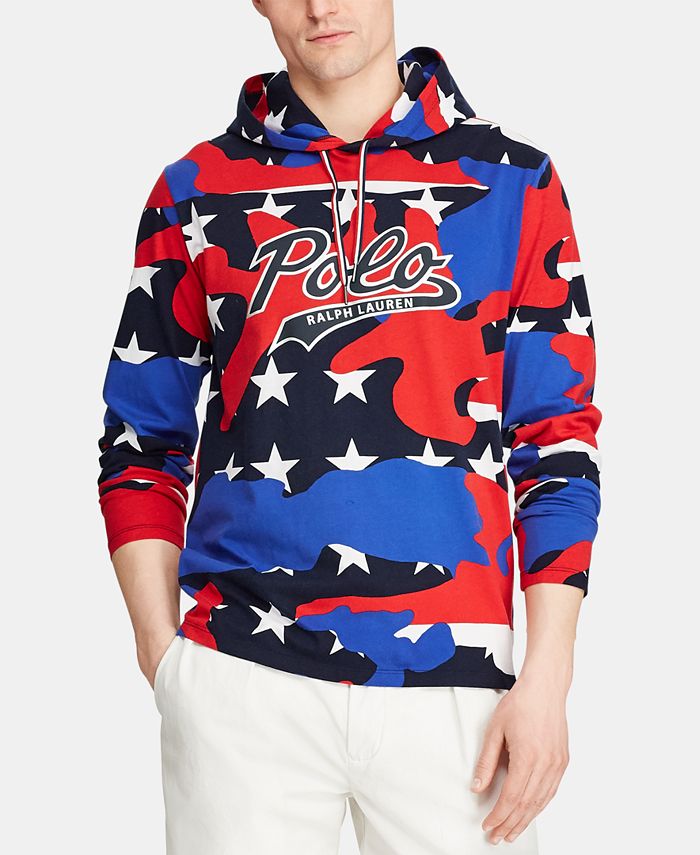 Polo Ralph Lauren Men's Hooded Graphic Americana T-Shirt, Created for ...