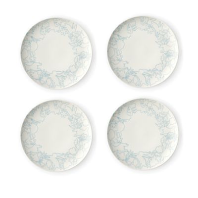 ED Ellen Degeneres - Polar Blue Plate 8" Set/4 Mixed