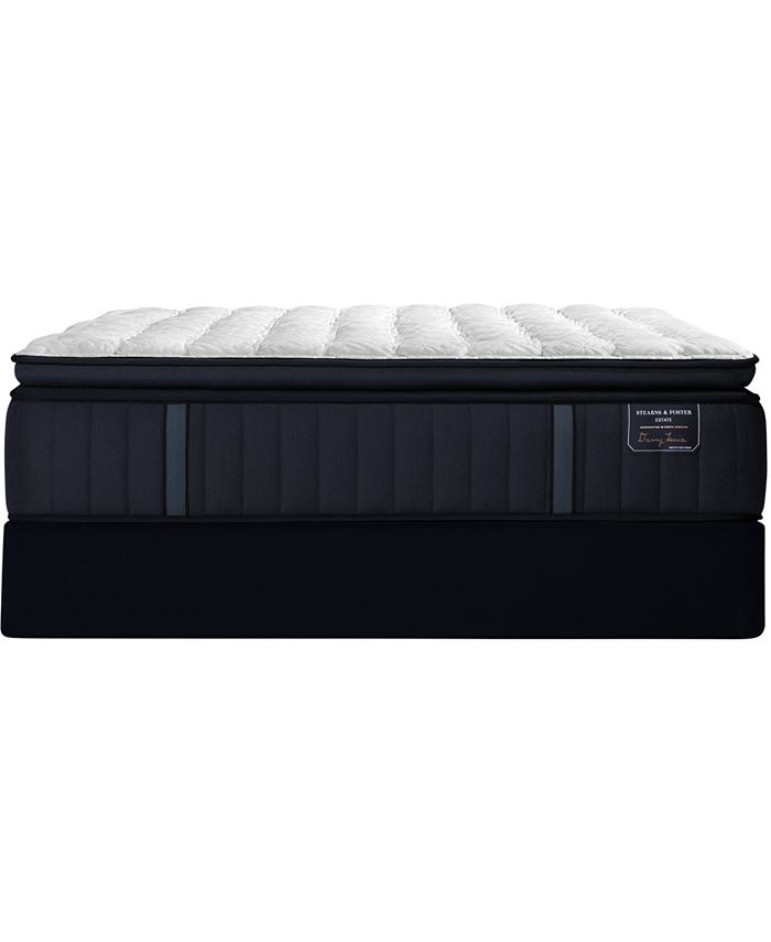 Stearns & Foster - Estate Hurston 14.5" Luxury Plush Euro Pillow Top Mattress Set - California King
