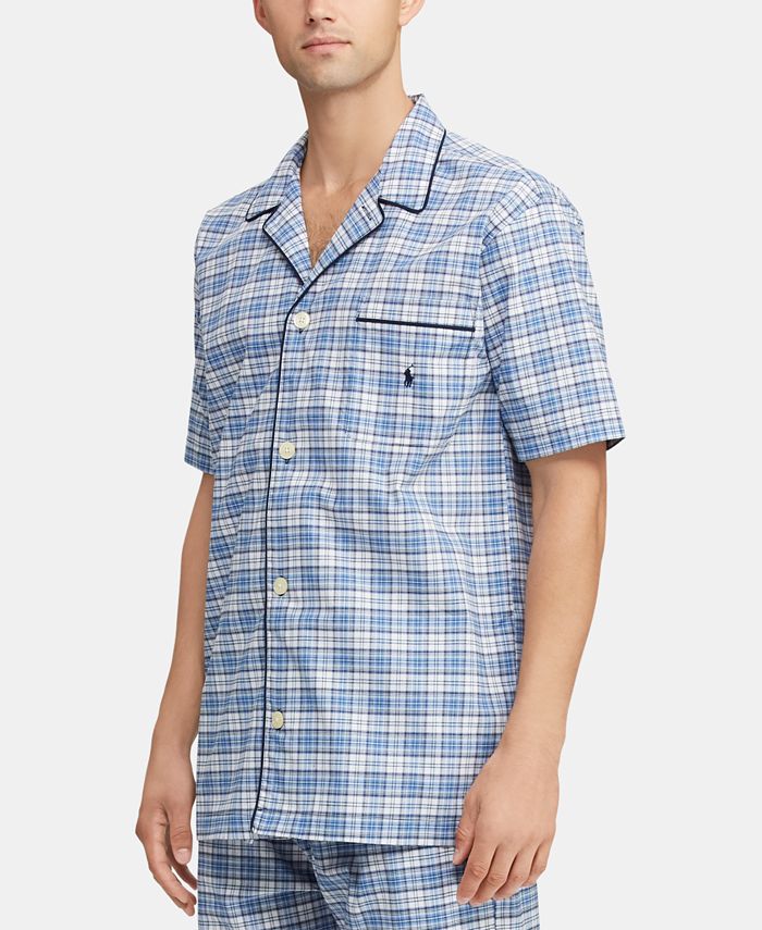 Polo Ralph Lauren Men's Plaid Pajama Shirt - Macy's