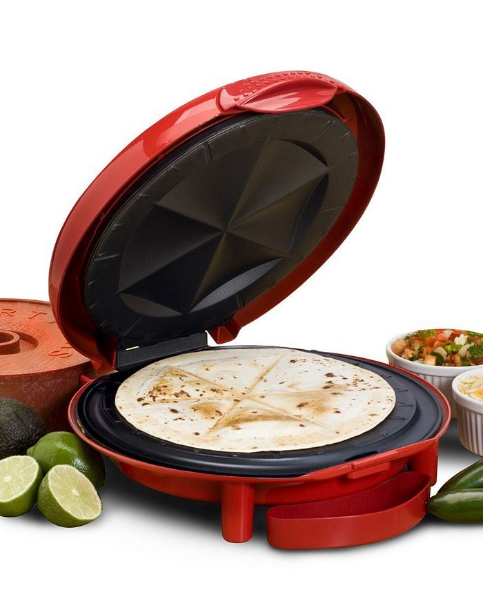 Elite Gourmet Elite Cuisine 11-inch Nonstick Mexican Taco Tuesday Quesadilla  Maker, Easy-Slice 6-Wedges, Grilled Cheese - Macy's