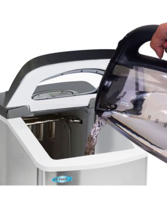Elite Gourmet Mr. Freeze Stainless Steel Portable Ice Maker