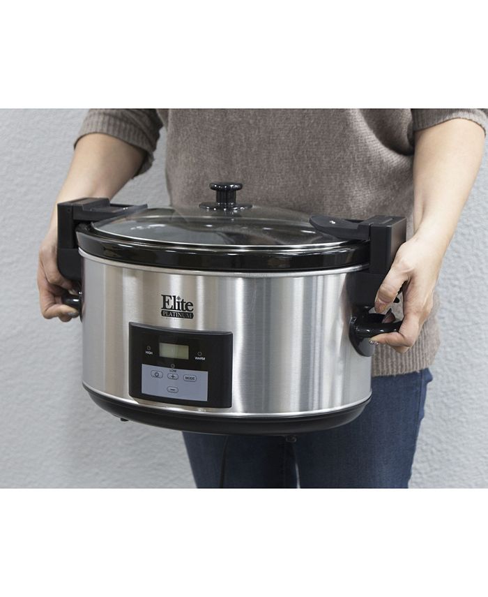 Elite Gourmet Elite Platinum 3 x 2.5 Quart Triple Slow Cooker - Macy's