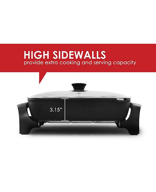 Elite by MaxiMatic Elite Platinum 8 Quart Jumbo Electric Skillet with