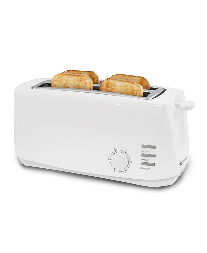 Elite Maxi-Matic Stainless Steel 4 Slice Long Slot Toaster, 1 ct
