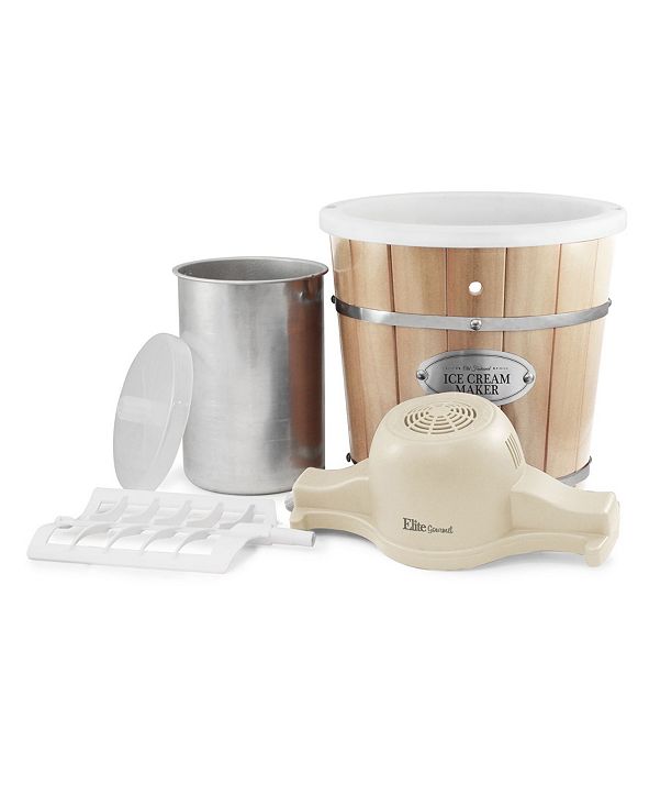 Elite by MaxiMatic Elite Gourmet 4 Quart Old Fashioned Pine Bucket