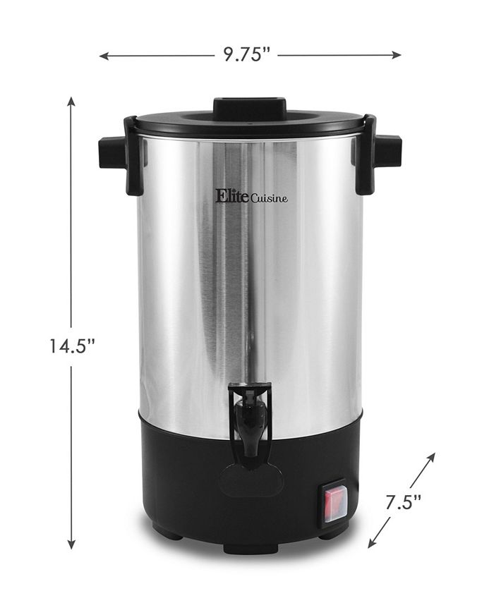 Elite Gourmet Elite Cuisine Stainless Steel 30 cup Coffee Urn & Reviews