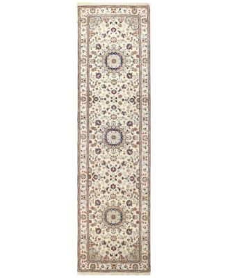 BB Rugs - Fine Indo Nain 628759 Ivory 2'8" x 10'2" Runner Area Rug