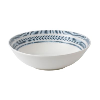 ED Ellen Degeneres - Cobalt Blue Chevron Cereal Bowl 7.8"
