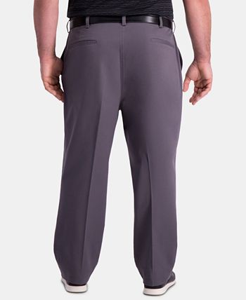 Haggar - Men's Big & Tall Classic-Fit Khaki Pants
