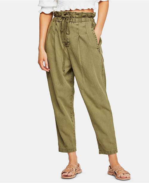 Free People Margate Pleated Pull On Trouser Pants Reviews Pants Leggings Women Macy S