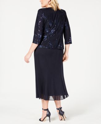 macy's alex evenings plus size