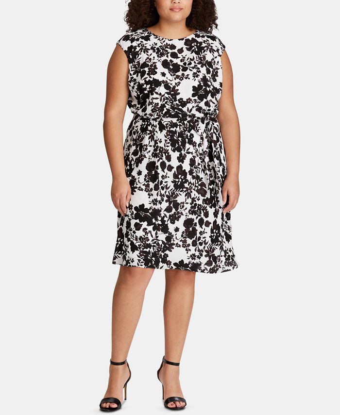 Lauren Ralph Lauren Plus Size Fit And Flare Dress Macys 8038