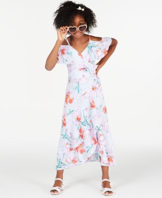 girls wrap dress