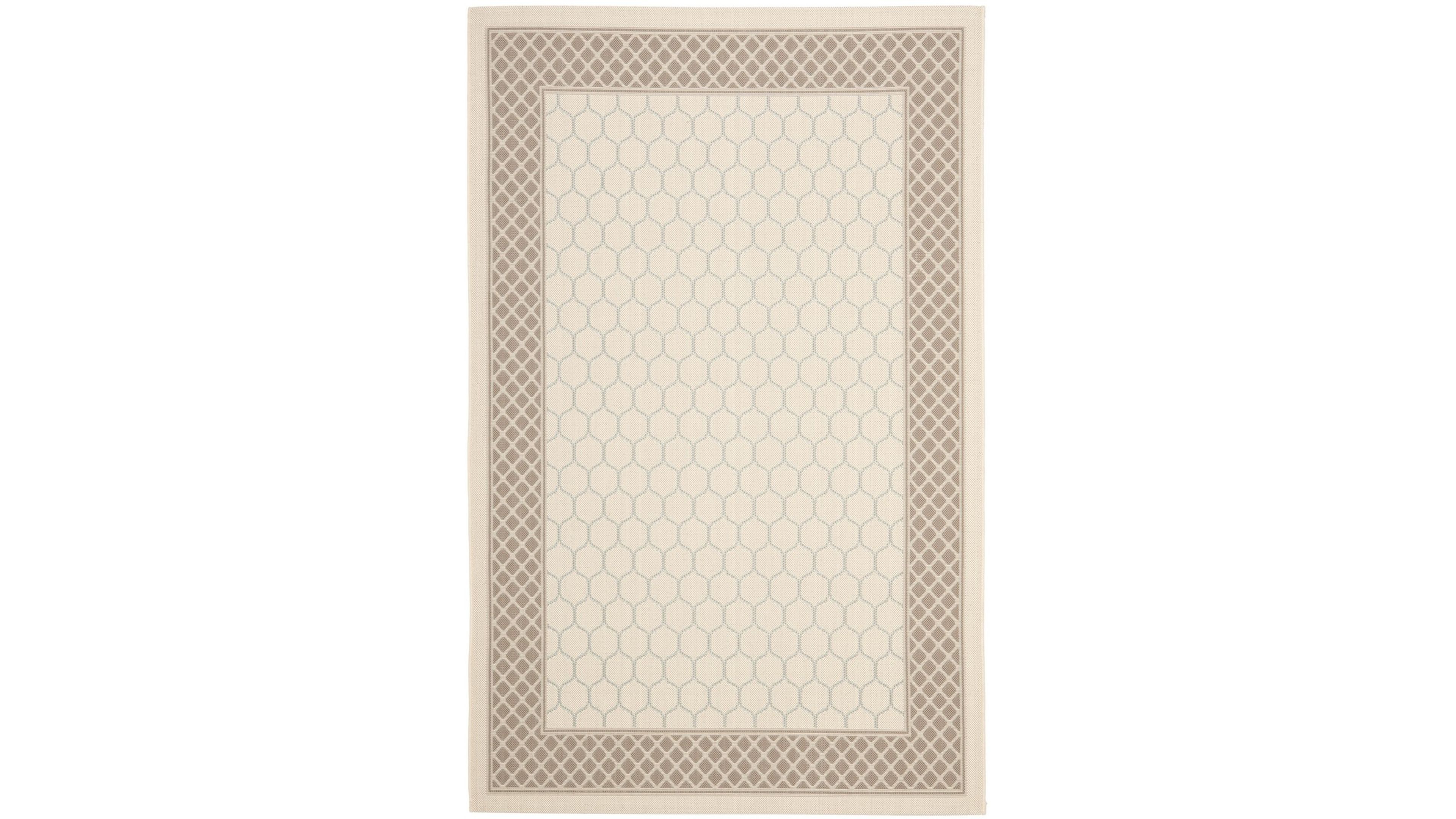 Safavieh Courtyard CY7933 Beige and Dark Beige 5'3" x 7'7" Outdoor Area Rug