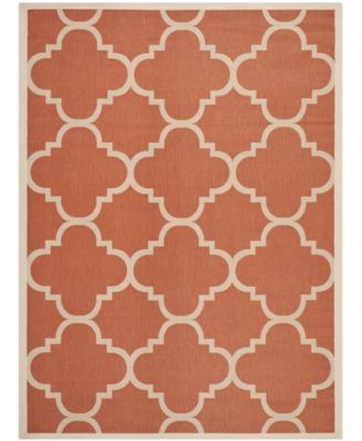 Courtyard CY6243 Terracotta 8' x 11' Sisal Weave Outdoor Area Rug